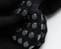 Thumbnail for Macro view of grip dots on the black sock fabric. By Squid Socks.