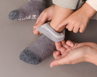 Thumbnail for squid socks baby socks shark tank seen on tv socks that stay on grip socks baby newborn infant toddler child children kid kids crawl walk run feet toes best quality durable soft gentle good deal sale sales bamboo cotton polyester blend made in america american small business woman women entrepreneur baby shower easter christmas holiday gift winter warm snug neutral boy girl gray tan ivory sand pattern plain simple casual crew ankle