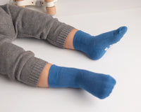 Thumbnail for squid socks baby socks shark tank seen on tv socks that stay on grip socks baby newborn infant toddler child children kid kids crawl walk run feet toes best quality durable soft gentle good deal sale sales bamboo cotton polyester blend made in america american small business woman women entrepreneur baby shower easter christmas holiday gift winter warm snug boy girl neutral blue navy solid plain simple casual crew ankle