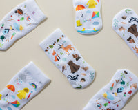 Thumbnail for squid socks baby socks shark tank seen on tv socks that stay on grip socks baby newborn infant toddler child children kid kids crawl walk run feet toes best quality durable soft gentle good deal sale sales bamboo cotton polyester blend made in america american small business woman women entrepreneur baby shower easter christmas holiday gift winter warm snug neutral boy girl white bright solid print pattern plain simple casual crew ankle rainy days baby animals gardening outdoors