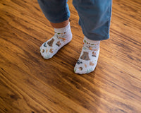 Thumbnail for squid socks baby socks shark tank seen on tv socks that stay on grip socks baby newborn infant toddler child children kid kids crawl walk run feet toes best quality durable soft gentle good deal sale sales bamboo cotton polyester blend made in america american small business woman women entrepreneur baby shower easter christmas holiday gift winter warm snug neutral boy girl white bright solid print pattern plain simple casual crew ankle rainy days baby animals gardening outdoors