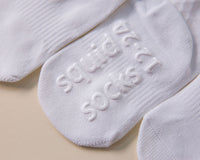 Thumbnail for squid socks baby socks shark tank seen on tv socks that stay on grip socks baby newborn infant toddler child children kid kids crawl walk run feet toes best quality durable soft gentle good deal sale sales bamboo cotton polyester blend made in america american small business woman women entrepreneur baby shower easter christmas holiday gift winter warm snug neutral boy girl white bright solid plain simple casual crew ankle classic original