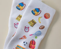 Thumbnail for squid socks baby socks shark tank seen on tv socks that stay on grip socks baby newborn infant toddler child children kid kids crawl walk run feet toes best quality durable soft gentle good deal sale sales bamboo cotton polyester blend made in america american small business woman women entrepreneur baby shower easter christmas holiday gift winter warm snug neutral boy girl white bright solid print pattern plain simple casual crew ankle school supplies crayons school bus snacks sports