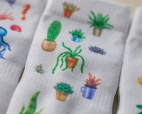 Thumbnail for squid socks baby socks shark tank seen on tv socks that stay on grip socks baby newborn infant toddler child children kid kids crawl walk run feet toes best quality durable soft gentle good deal sale sales bamboo cotton polyester blend made in america american small business woman women entrepreneur baby shower easter christmas holiday gift winter warm snug neutral boy girl white bright solid print pattern plain simple casual crew ankle ocean cacti cactus tropical