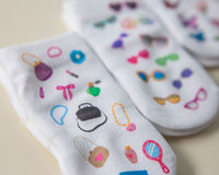 Thumbnail for squid socks baby socks shark tank seen on tv socks that stay on grip socks baby newborn infant toddler child children kid kids crawl walk run feet toes best quality durable soft gentle good deal sale sales bamboo cotton polyester blend made in america american small business woman women entrepreneur baby shower easter christmas holiday gift winter warm snug girl white bright solid print pattern plain simple casual crew ankle sunglasses butterfly butterflies fashion