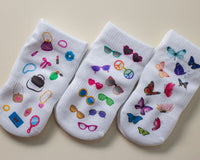 Thumbnail for squid socks baby socks shark tank seen on tv socks that stay on grip socks baby newborn infant toddler child children kid kids crawl walk run feet toes best quality durable soft gentle good deal sale sales bamboo cotton polyester blend made in america american small business woman women entrepreneur baby shower easter christmas holiday gift winter warm snug girl white bright solid print pattern plain simple casual crew ankle sunglasses butterfly butterflies fashion