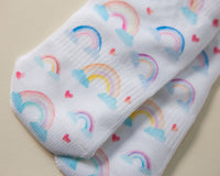 Thumbnail for squid socks baby socks shark tank seen on tv socks that stay on grip socks baby newborn infant toddler child children kid kids crawl walk run feet toes best quality durable soft gentle good deal sale sales bamboo cotton polyester blend made in america american small business woman women entrepreneur baby shower easter christmas holiday gift winter warm snug girl white bright solid print pattern plain simple casual crew ankle pastel floral foliage rainbows hearts valentines day