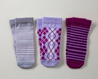 Thumbnail for squid socks baby socks shark tank seen on tv socks that stay on grip socks baby newborn infant toddler child children kid kids crawl walk run feet toes best quality durable soft gentle good deal sale sales bamboo cotton polyester blend made in america american small business woman women entrepreneur baby shower easter christmas holiday gift winter warm snug girl neutral purple gray pink white pattern simple casual crew ankle stripes argyle