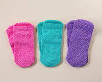 Thumbnail for squid socks baby socks shark tank seen on tv socks that stay on grip socks baby newborn infant toddler child children kid kids crawl walk run feet toes best quality durable soft gentle good deal sale sales bamboo cotton polyester blend made in america american small business woman women entrepreneur baby shower easter christmas holiday gift winter warm snug neutral girl melange pink purple teal solid plain simple casual crew ankle