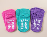 Thumbnail for squid socks baby socks shark tank seen on tv socks that stay on grip socks baby newborn infant toddler child children kid kids crawl walk run feet toes best quality durable soft gentle good deal sale sales bamboo cotton polyester blend made in america american small business woman women entrepreneur baby shower easter christmas holiday gift winter warm snug neutral girl melange pink purple teal solid plain simple casual crew ankle